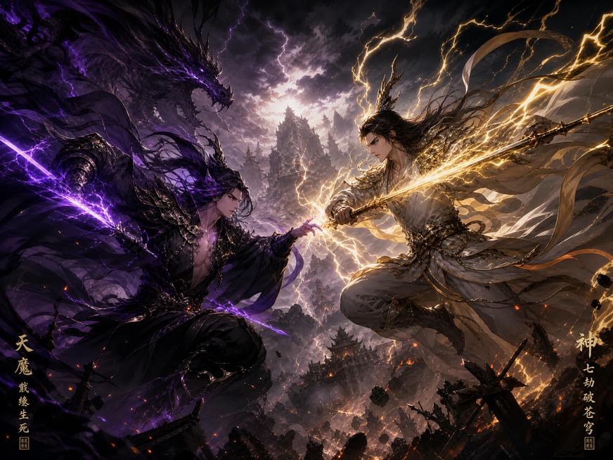 抖音揭秘动漫-天魔决战玄幻动漫